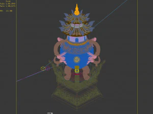 imperial city-shabak-incense burner 3D Model