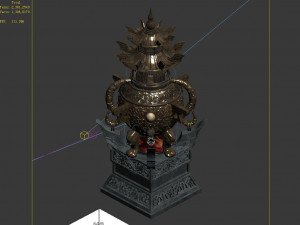 imperial city-shabak-incense burner 3D Model