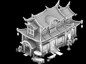 imperial city-shabak-grocery store Modèle 3D