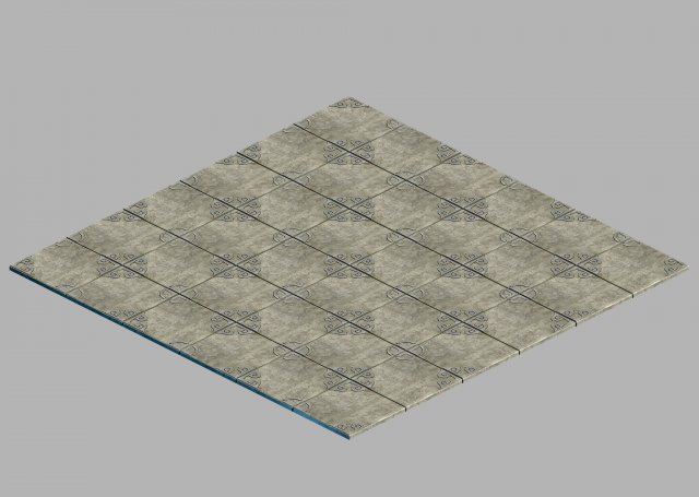 imperial city-shabak-middle door floor 3D Model .c4d .max .obj .3ds .fbx .stl .blend 