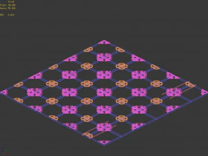 imperial city-shabak-middle door floor 3D Model
