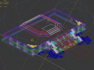 royal palace-wall-small steps Modello 3D