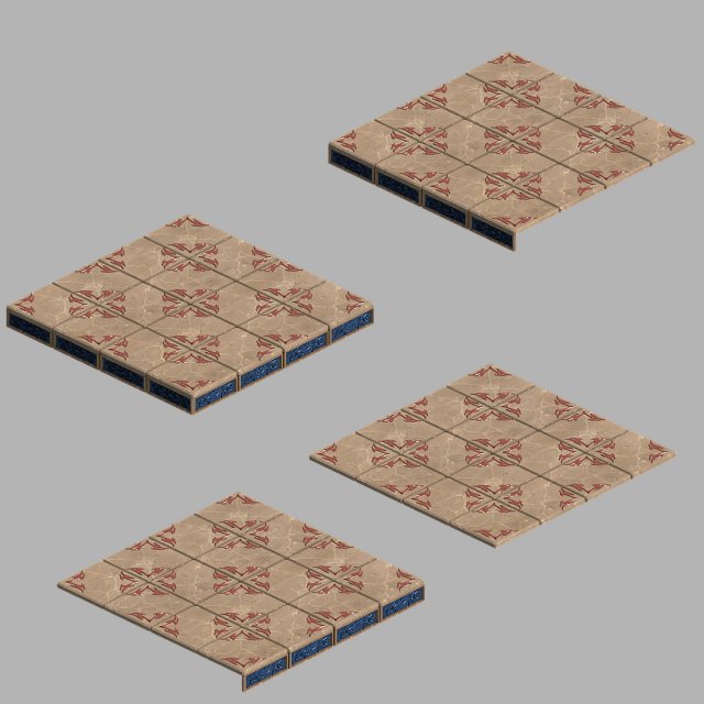 royal palace-shabak-floor 3D Model .c4d .max .obj .3ds .fbx .stl .blend 