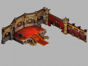 royal palace-shabak-royal palace wall 01 3D-Modell