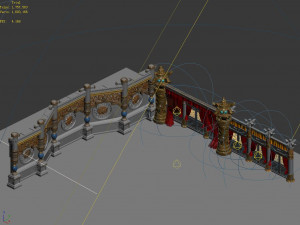royal palace-shabak-royal palace wall 01 3D 模型