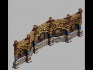royal palace-shabak-royal palace wall 02 3Dモデル