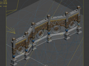 royal palace-shabak-royal palace wall 02 3D Model