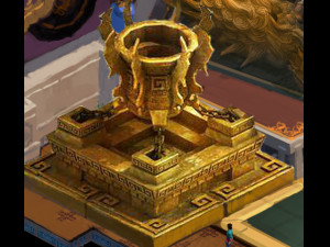 royal palace-shabak-golden tripod Model 3D