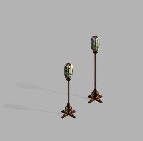 royal palace-shabak-vertical palace lantern Modello 3D .c4d .max .obj .3ds .fbx .stl .blend 