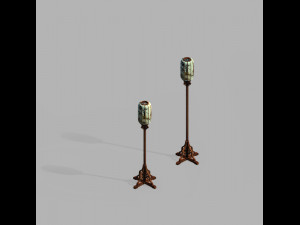 royal palace-shabak-vertical palace lantern 3D-Modell