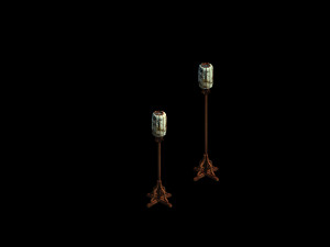 royal palace-shabak-vertical palace lantern Modello 3D