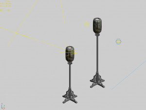 royal palace-shabak-vertical palace lantern Modello 3D
