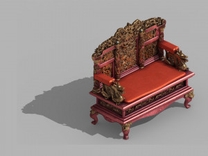 royal palace-shabak-throne 3D Model