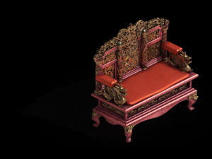 royal palace-shabak-throne 3D Model