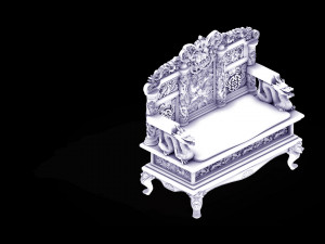 royal palace-shabak-throne 3D Model