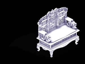 royal palace-shabak-throne 3D Model
