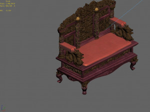 royal palace-shabak-throne 3D Model