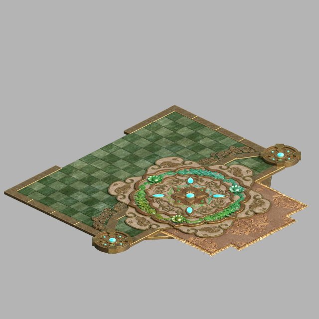 royal palace-shabak-middle ground carving 3D मॉडल .c4d .max .obj .3ds .fbx .stl .blend 