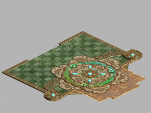 royal palace-shabak-middle ground carving 3Dモデル