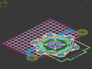 royal palace-shabak-middle ground carving 3D मॉडल