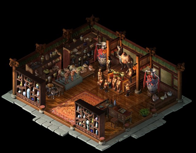 huangjia-pottery interior-sales 03 3Dモデル .c4d .max .obj .3ds .fbx .stl .blend 