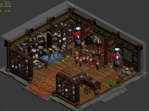 huangjia-pottery interior-sales 03 3Dモデル