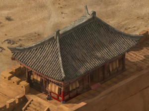 architecture-desert-chinese ancient architecture 12 3D Model