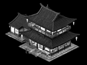 architecture-shang dynasty-music shop-25 3D Model