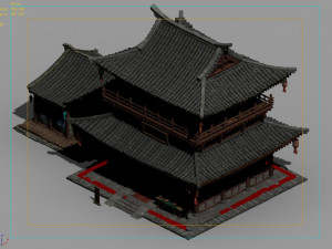 architecture-shang dynasty-music shop-25 3D Model