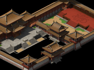 general mansion-compound-architecture 3D 模型
