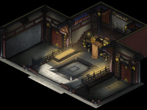 jingzhao mansion lobby-general mansion 12 Modèle 3D
