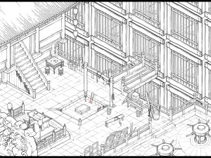 jingzhao mansion-dungeon-prison 3D Model