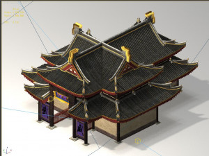jingzhao mansion-general-main building Modello 3D