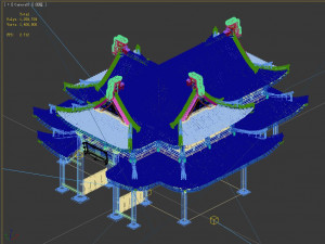 jingzhao mansion-general-main building Modello 3D