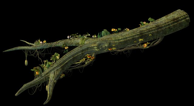 elf-forest-tree city-partial 3D Модель .c4d .max .obj .3ds .fbx .stl .blend 