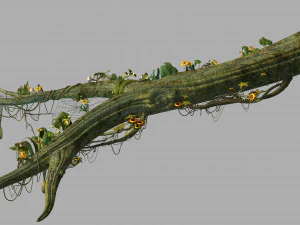 elf-forest-tree city-partial 3D Model