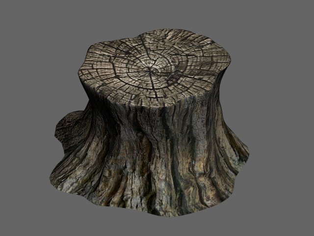 elf-forest-tree city-stump 12 Modelo 3D .c4d .max .obj .3ds .fbx .stl .blend 