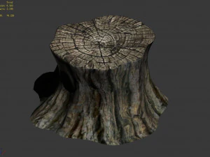 elf-forest-tree city-stump 12 3D Model