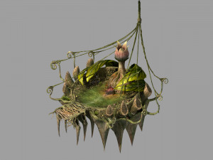 elf-forest-tree city-iron shop 10 3D Модель