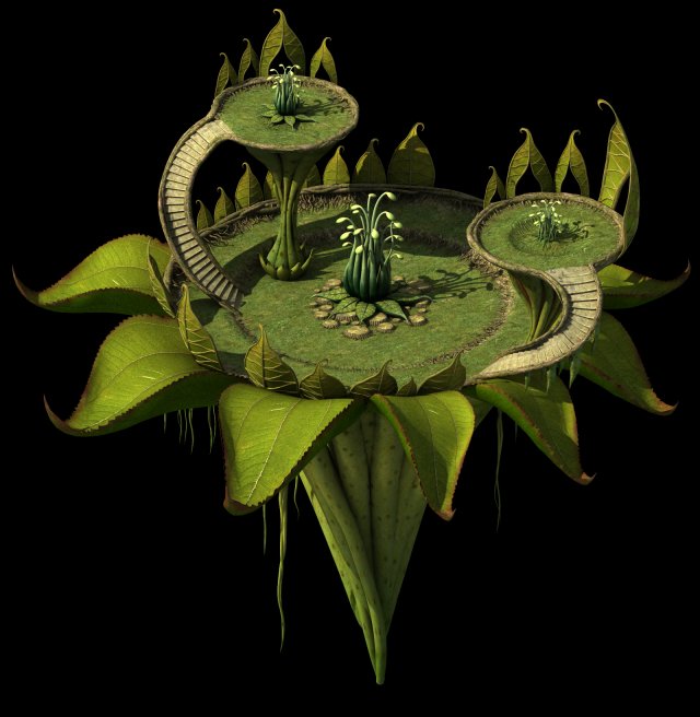 elf-forest-tree city-shop 02 Model 3D .c4d .max .obj .3ds .fbx .stl .blend