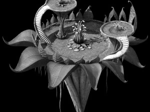 elf-forest-tree city-shop 02 3D Model