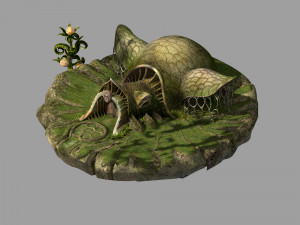 elf-forest-tree city-equipment shop 03 Modelo 3D