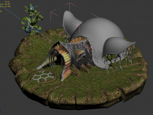 elf-forest-tree city-equipment shop 03 Modelo 3D