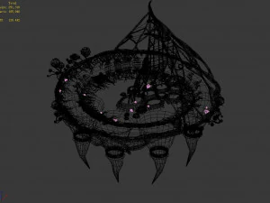 elf-forest-tree heart city-platform 3D Model