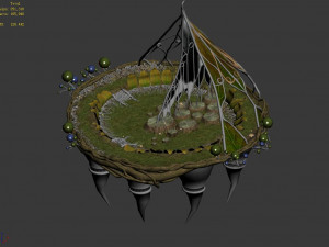 elf-forest-tree heart city-platform Modelo 3D