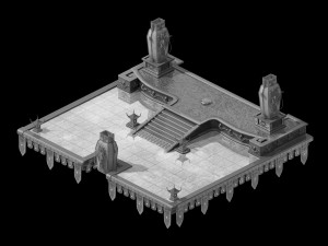 landscape-guangmu tianwang-tianshang square 32 3D Model