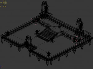 landscape-guangmu tianwang-tianshang square 32 3D Model