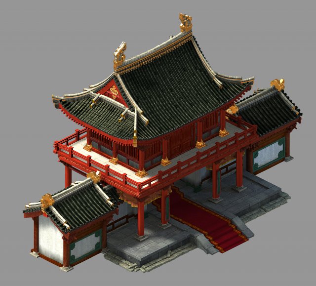 restaurant-brothel-peony square 03 Model 3D .c4d .max .obj .3ds .fbx .stl .blend 