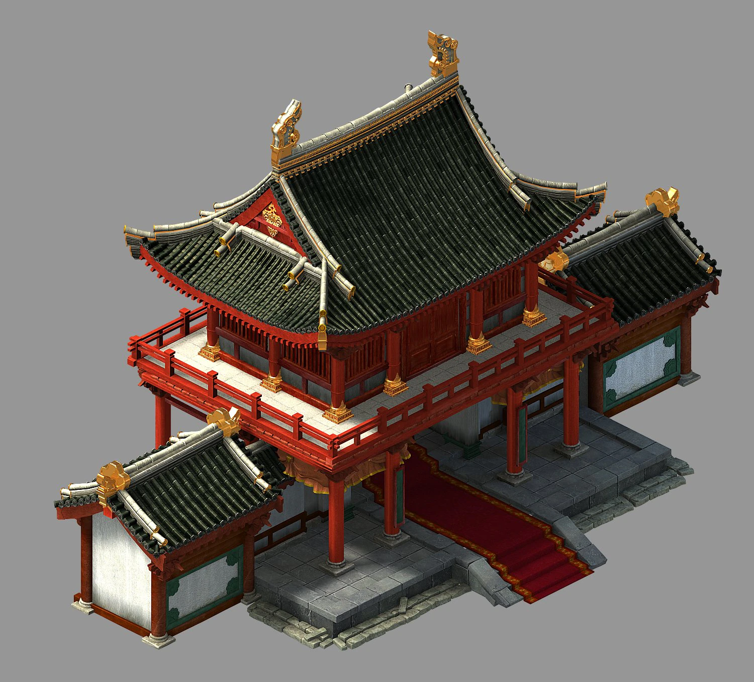 restaurant-brothel-peony square 03 3D Model .c4d .max .obj .3ds .fbx .stl .blend 