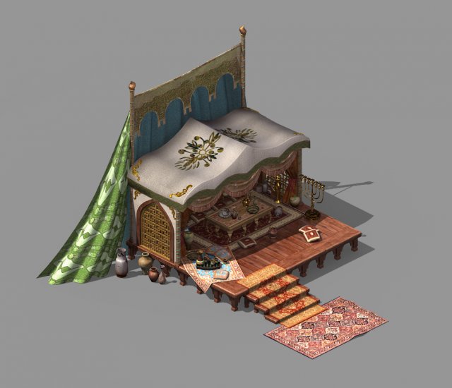 army-banquet-big food props 01 Modèle 3D .c4d .max .obj .3ds .fbx .stl .blend 